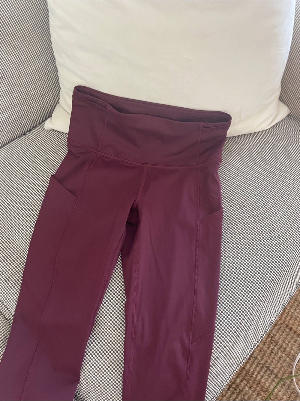 lululemon athletica High-Rise Pocket Leggings in Deep Berry